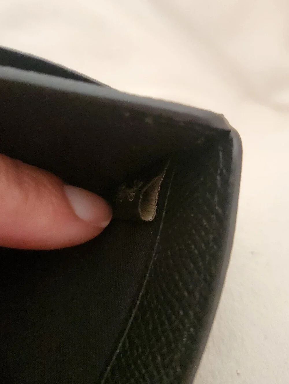 Coach Black Leather Snap Wallet with Gold Logo